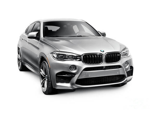 Bmw Poster featuring the photograph 2016 BMW X6M Crossover SUV luxury car by Maxim Images Exquisite Prints