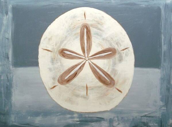 Sand Poster featuring the painting Sand Dollar by Jamie Frier