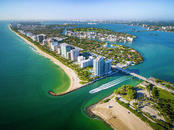 Background Poster featuring the photograph Welcome to Miami #3 by Evgeny Vasenev