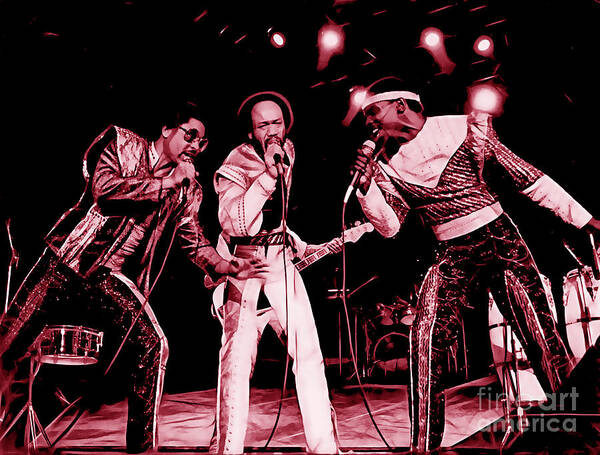 Earth Wind And Fire Poster featuring the mixed media Earth Wind and Fire Collection #6 by Marvin Blaine