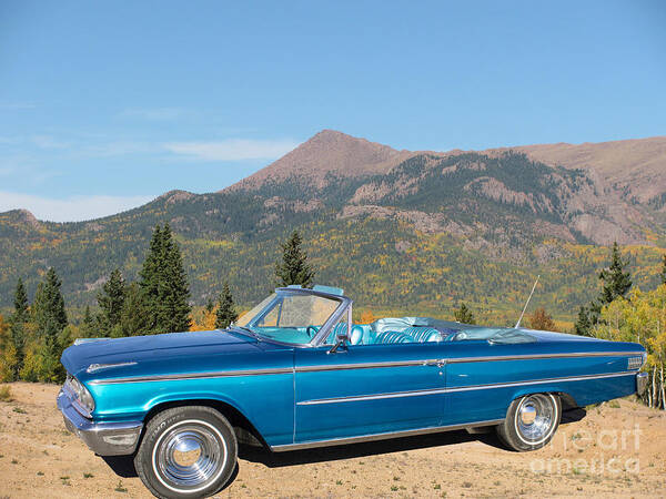 Ford Poster featuring the photograph 63 Ford Convertible by Steven Parker