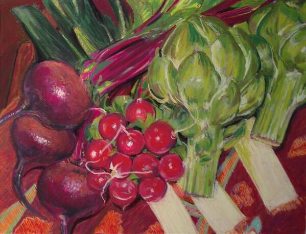 Still Life Poster featuring the pastel A Day in My Kitchen by Sharon Cromwell