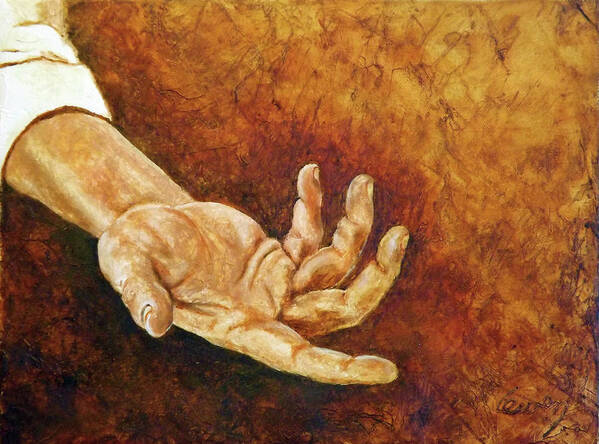 Figure Poster featuring the painting A Helping Hand by Carl Owen