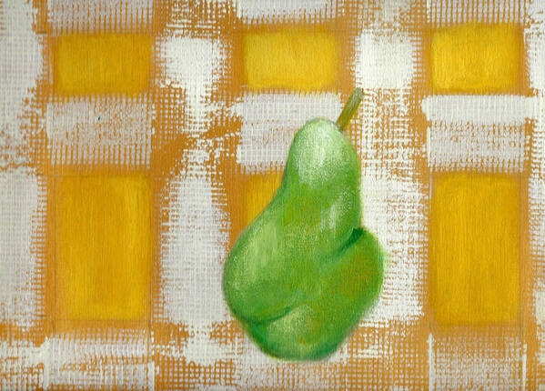 Pear Poster featuring the painting A Pear by Joseph Ferguson