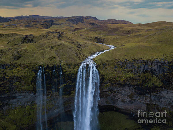 Iceland Poster featuring the photograph Above The Falls by Michael Ver Sprill
