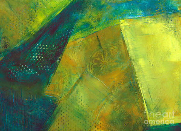 Oil Poster featuring the painting Abstract Angles by Christine Chin-Fook