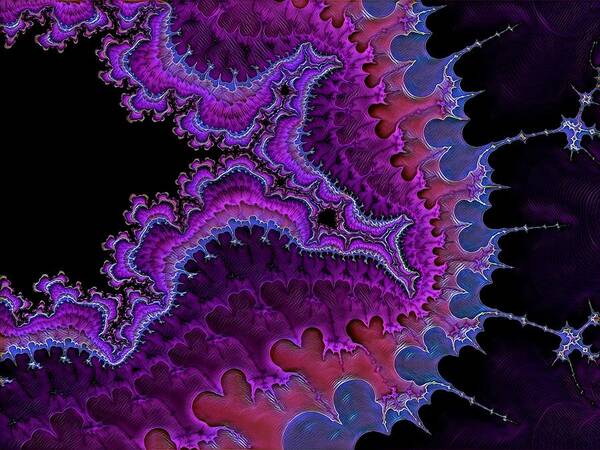 Digital Art Poster featuring the digital art Abstract Fractal 19 by Belinda Cox