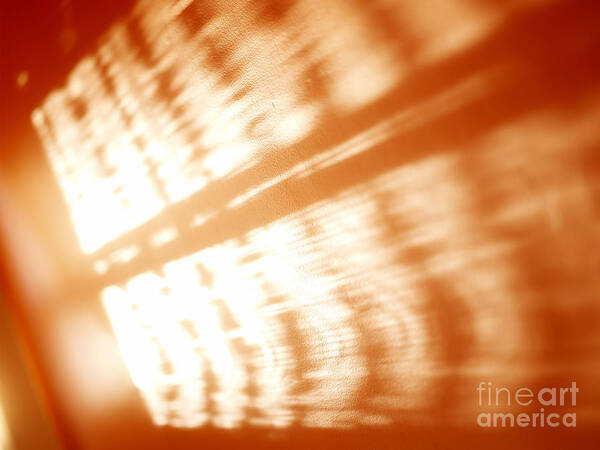 Abstract Poster featuring the photograph Abstract light rays by Tony Cordoza