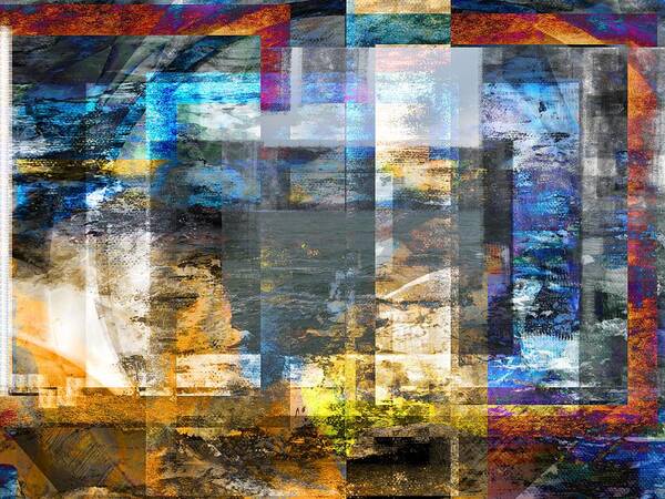 Abstract Poster featuring the digital art Abstract Wave .. by Art Di
