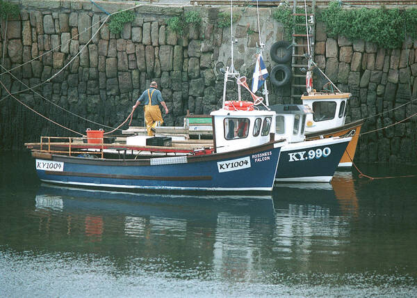 Crail Poster featuring the photograph After The Catch by Kenneth Campbell