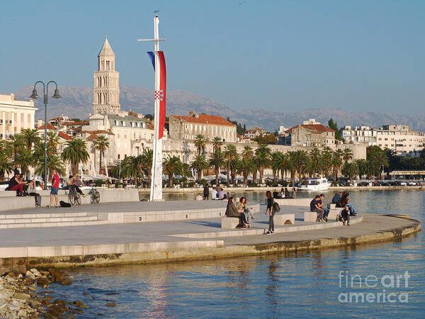 Split Poster featuring the photograph Afternoon in Split - Croatia by Phil Banks