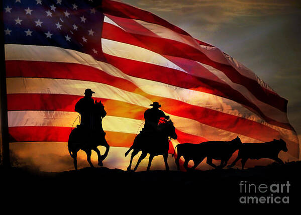 Cowboy Poster featuring the photograph American West by Stephanie Laird