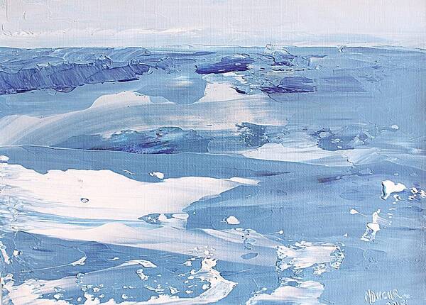 Arctic Poster featuring the painting Arctic Ocean by Norma Duch