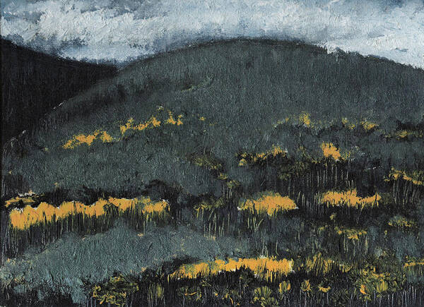 Landscape Poster featuring the painting Aspens by Rodger Ellingson