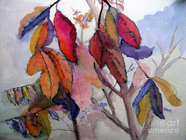 Autumn Poster featuring the painting Autumn Leaves by Sandy McIntire