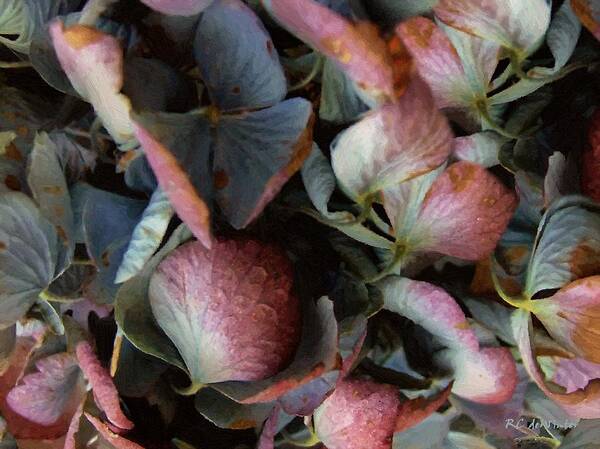 Hydrangea Poster featuring the painting Autumn Potpourri by RC DeWinter