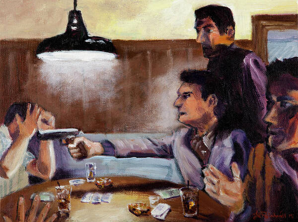 Gangsters Poster featuring the painting Bad Table Manners by Jason Reinhardt