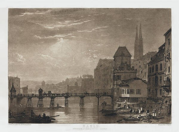 Basle Poster featuring the painting Basle by Joseph Mallord William Turner and Charles Turner