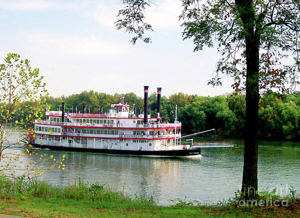 Boats Poster featuring the photograph Belle of Cincinnati by Melissa Mim Rieman