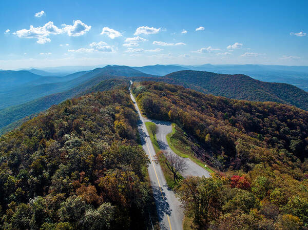 Parkway Poster featuring the photograph Blue Ridge Parkway by Star City SkyCams