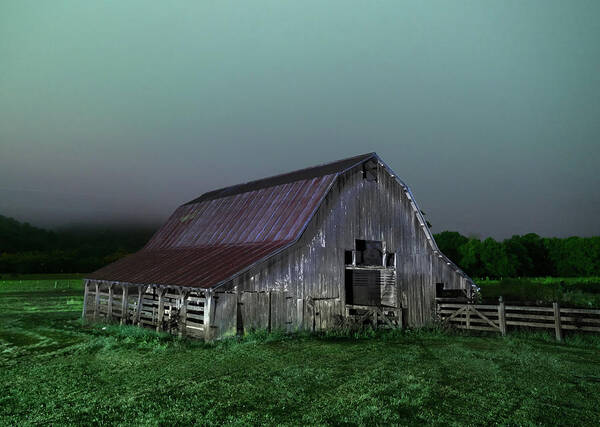 Boxley Valley Poster featuring the photograph Boxley Valley Barn by Hal Mitzenmacher