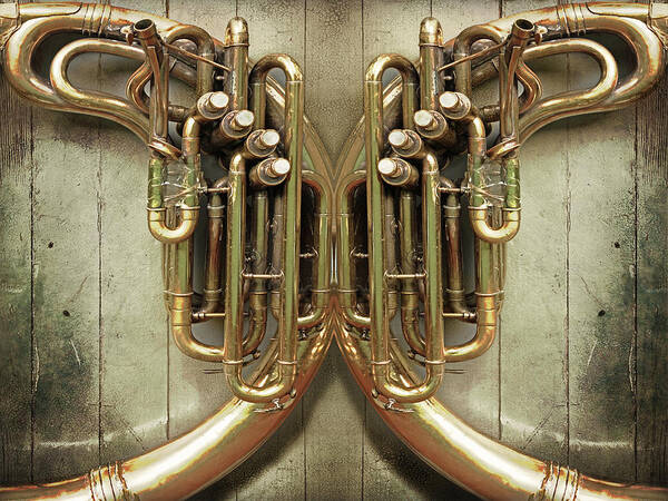 Brass Poster featuring the photograph Brass Section by John Anderson