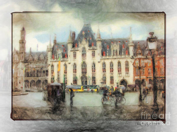 Bruges Poster featuring the painting Bruges, Belgium by Chris Armytage