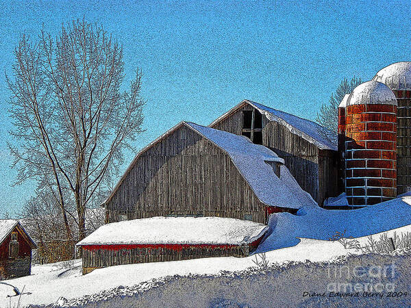 Berry Poster featuring the photograph Buck Hill Barn by Diane E Berry