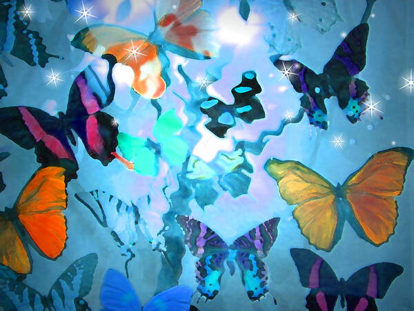 Butterfly Poster featuring the photograph Butterfly Heaven by Rosalie Scanlon