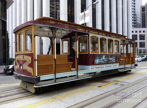 Cable Car Poster featuring the photograph California Street Cable Car by Steven Spak