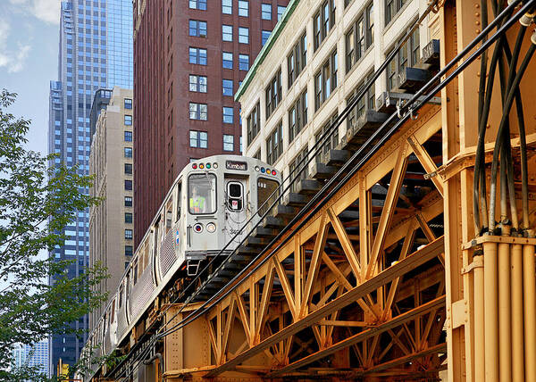 Elevated Poster featuring the photograph Chicago Loop 'L' by Alexandra Till