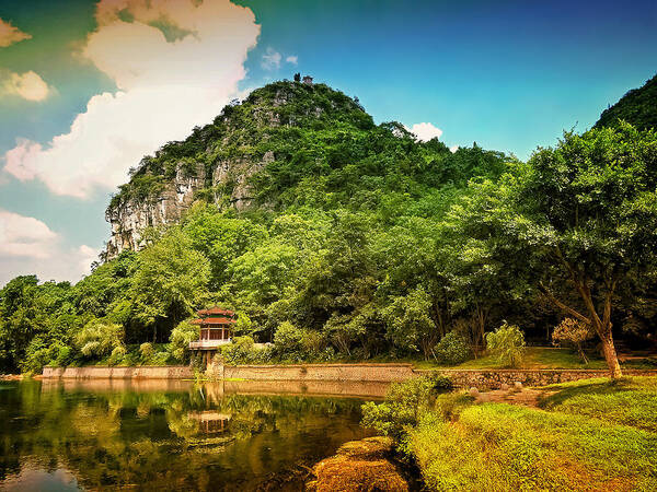 China Poster featuring the photograph China Guilin landscape scenery photography-12 by Artto Pan