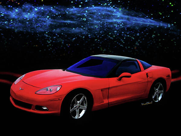 Chevrolet Poster featuring the photograph Corvette C-6 2005-2013 by Chas Sinklier