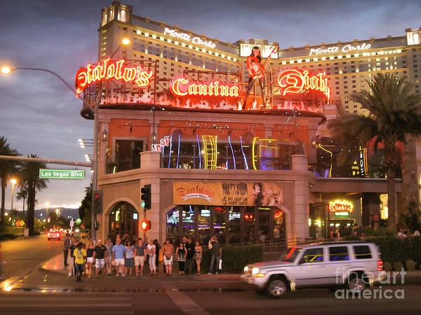 America Poster featuring the photograph Diablo's Cantina in Las Vegas by RicardMN Photography