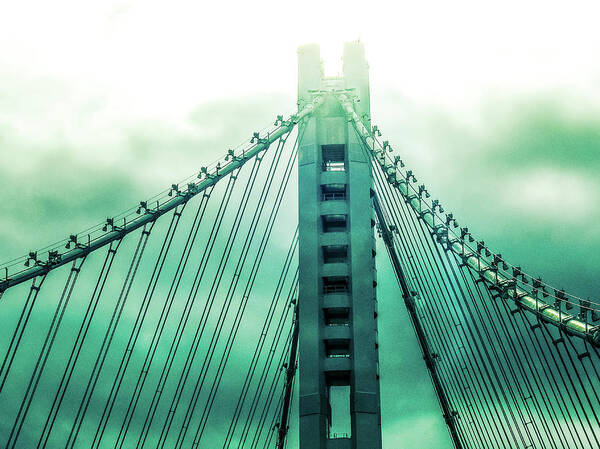 Bay Bridge Poster featuring the photograph Disappearing by Marnie Patchett