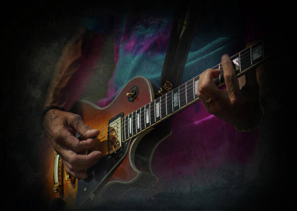 Guitar Poster featuring the photograph Live In Concert by Richard Macquade