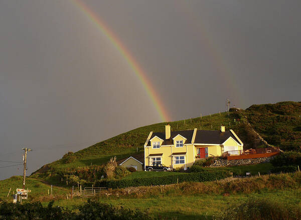 Travel Poster featuring the photograph End of the Rainbow by Mike McGlothlen