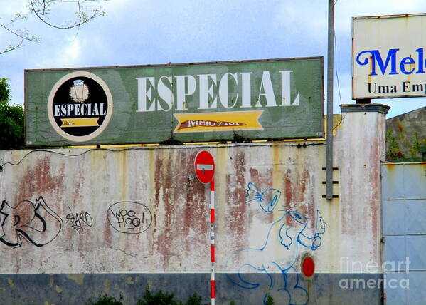 Portugal Poster featuring the photograph Especial Brewery by Randall Weidner