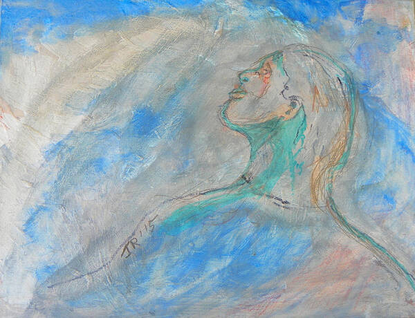 Expressive Poster featuring the painting Ethereal by Judith Redman