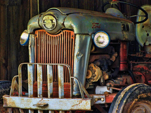 Tractor Poster featuring the photograph Farm Tractor Two by Ann Bridges