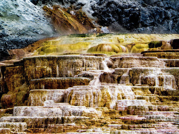 Yellowstone Poster featuring the photograph Hot Spring by Adam Morsa