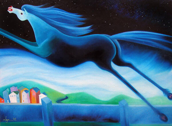 Dreams Poster featuring the painting Fly Free by Angela Treat Lyon