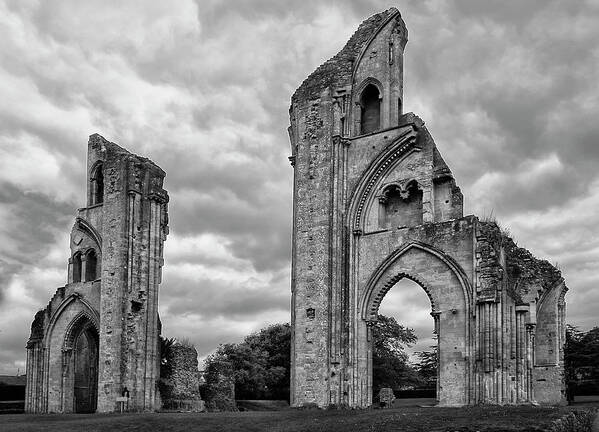 Abbey.church Poster featuring the photograph Glastonbury Abbey by Elvira Butler