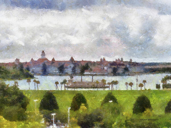 Grand Floridian Poster featuring the photograph Grand Floridian Resort Disney World PM by Thomas Woolworth