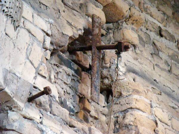 Cross Poster featuring the photograph Gristmill Cross One by Ana Villaronga