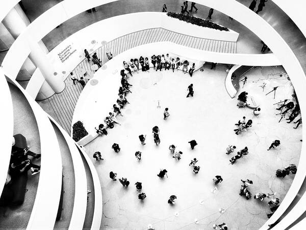 Black And White Poster featuring the photograph Guggenheim by Jessica Levant