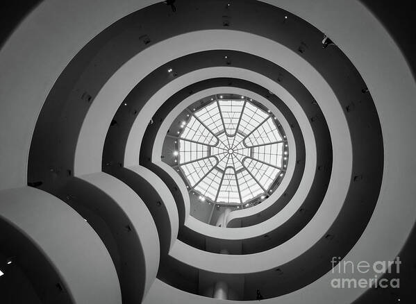 America Poster featuring the photograph Guggenheim Museum by Inge Johnsson