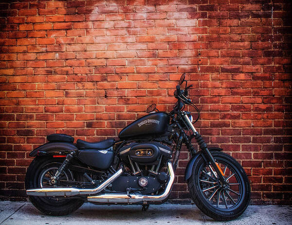 Harley Davidson Poster featuring the photograph Harley 883 by GeeLeesa Productions