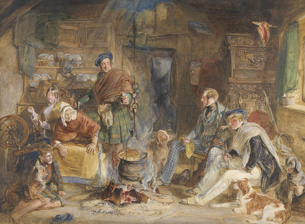19th Century Art Poster featuring the drawing Highland Hospitality by John Frederick Lewis