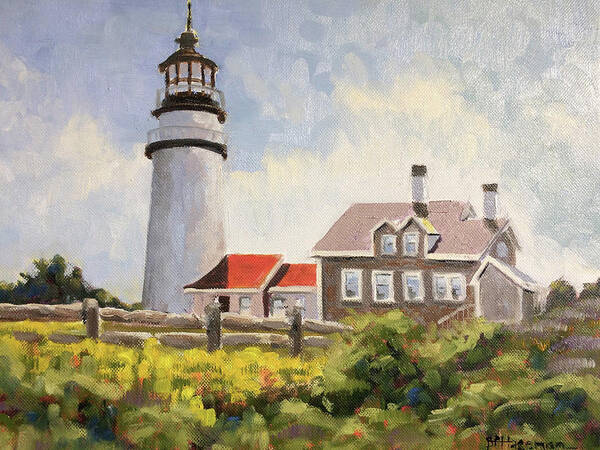 Lighthouse Poster featuring the painting Highland Light Truro by Barbara Hageman